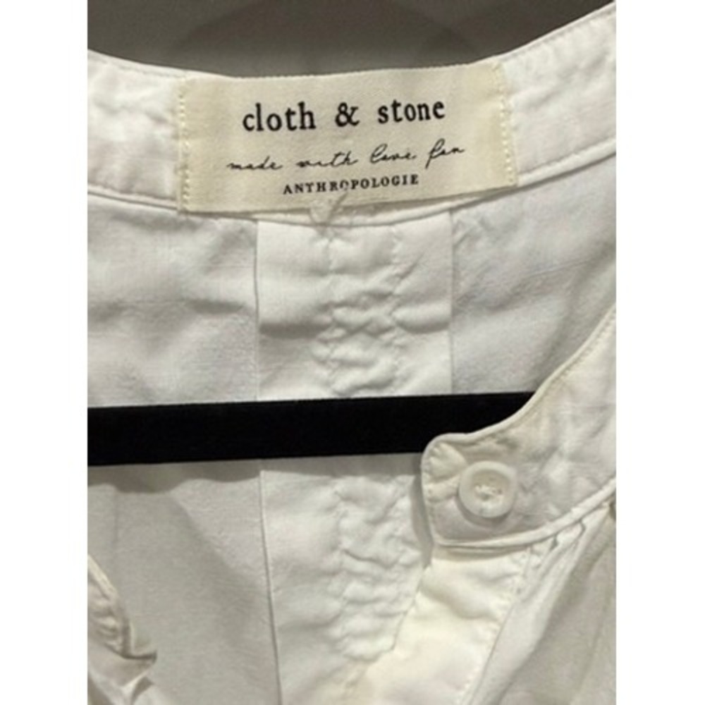 cloth & stone White Sleeveless Henley Tank Top - Picture 4 of 9